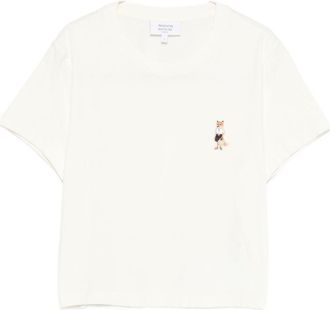 Maison Kitsun&eacute; Baumwoll-T-Shirt Dressed Fox von Maison Kitsune