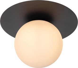 Lucide Lámpara de techo de metal 1xE27, negro