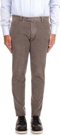 BRIGLIA 1949 Midnight Blue Corduroy Broek - Heren - Chinos - Grijs - 2XL - Broeken