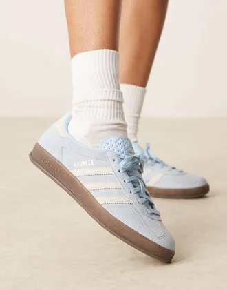 adidas Originals Gazelle Indoor sneakers in light blue