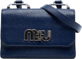 Miu Miu Pre-owned Miu Miu Goatskin Madras Miu Logo Crossbody Ladies O8A4F3YBF707YXVA