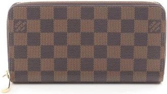 Louis Vuitton Pre-owned Zippy Wallet Damier Long Wallet - Dames - Vintage Accessoires - Bruin - ONE Size - Vintage