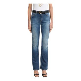 Guess Jeans, Dames, Blauw, W24 L32, Katoen, Flare Jeans