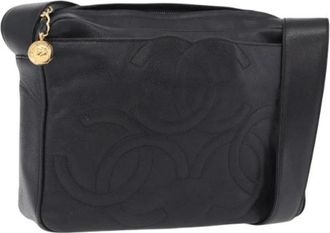 Chanel Pre-owned Vintage Schoudertas - Dames - Vintage Schoudertas - Zwart - ONE Size - Leer - Vintage