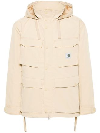 Carhartt Work in Progress Balto jack met logopatch en capuchon - Beige