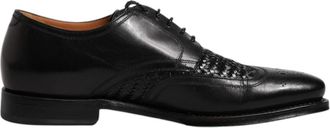 Dolce & Gabbana Formele Derby Wingtip Schoenen - Heren - Nette schoenen - Zwart - 42 EU - Leer - Schoenen