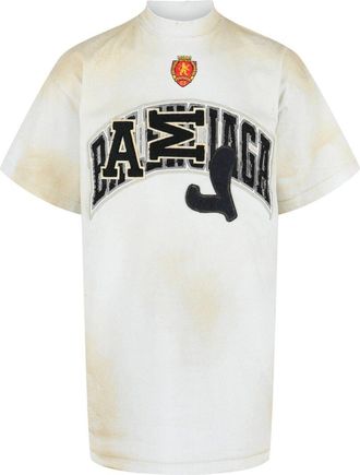 Balenciaga Oversized Embroidered Skater T-Shirt