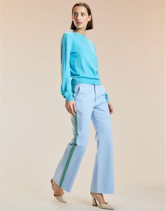 Cynthia Rowley Cotton Cropped Flared Pants