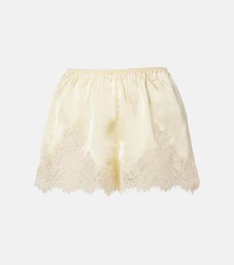 D&ocirc;en D&ocirc;en Shorts Iona de seda con encaje