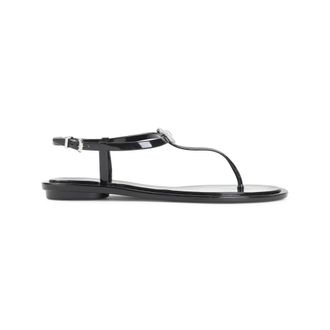 Mach & Mach Black Embellished Sandals