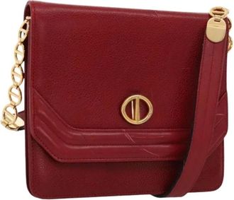 Dior Pre-owned Cross Body Bags, female, Red, Size: ONE SIZE Pre-owned Vintage Shoulder Bag
