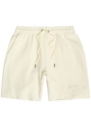 Honor The Gift Logo-embroidered Terry Shorts - Off White - XL