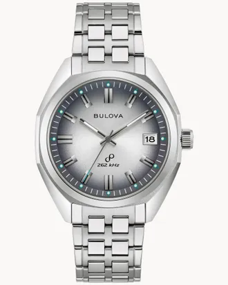 Bulova Jet Star Heren Horloge Zilverkleurig 96B472