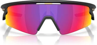 Oakley Gender Inclusive Sphaera Strike 37mm Shield Sunglasses in Matte Black/prizm Road at Nordstrom