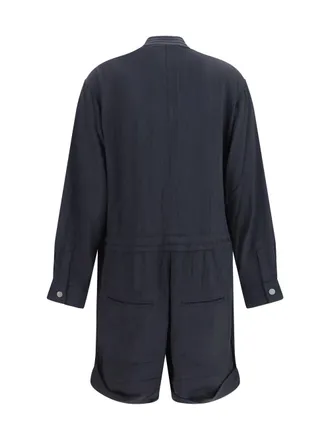 Isabel Marant Womens Short Cotton Blend Jumpsuit Black Viscose; Cotton; Polyamide Jumpsuits Dress