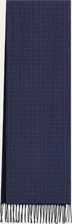 Ferragamo Men Double face scarf Blue