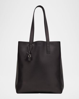 Tom Ford Mens Natural Leather North-South Tote Bag
