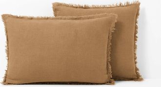 La Redoute Interieurs Kussenhoes in gewassen linnen, Linange