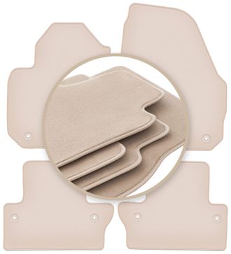 OEM Alfombrillas Beige Premium Para Volvo V60 Cross Country, Station Wagon 2011-2017