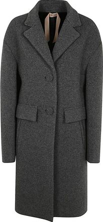 N&deg;21 Mujer, Abrigos, Gris, Talla: L