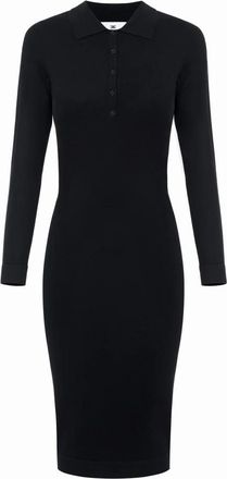 Elisabetta Franchi Jurk van gebreide stof - Dames - Kleedjes - Zwart - S - Kleedjes