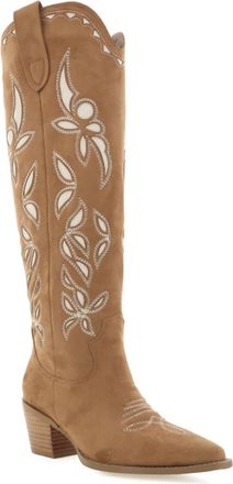 Billini Womens Della Suede Western Boot In Tan