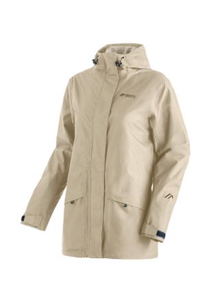 Maier Sports Outdoorjacke MAIER SPORTS Brocken Long W, Damen, Gr. 46, braun (hellbraun), 100% Polyester, Jacken Outdoorjacke, Damen Jacke wasserdicht, Funktionsjac