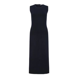 Max Mara Lange Mouwloze Jurk - Dames - Kleedjes - Blauw - S - Kleedjes