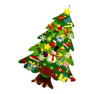 OEM Juego De Decoraci&oacute;n De Pared Con Forma De &Aacute;rbol Navide&ntilde;o Ligero De 5 M