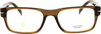 David Beckham DB1170F Rectangular Acetate Eyeglasses - Brown