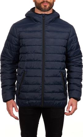 Perry Ellis Packable Puffer Jacket in Navy at Nordstrom Rack, Size Xx-Large