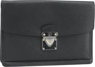 Louis Vuitton Pre-owned Clutches, female, Black, Size: ONE SIZE Pre-owned Leather Clutch