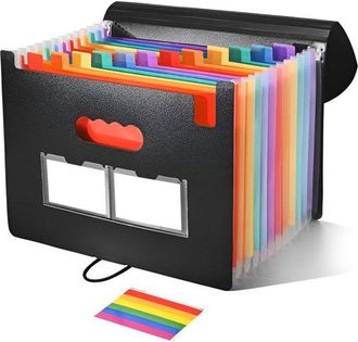 OEM Carpeta Para Documentos - Tama&ntilde;o A4 - Dise&ntilde;o Extra&iacute;ble - Carpeta Expandible (13 Compartimentos) Del Tama&ntilde;o De Una Hoja A4