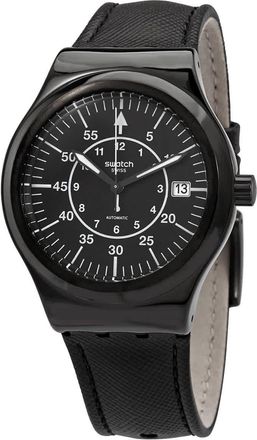 Swatch Sistem Slate Automatic Black Dial Mens Watch YIB400