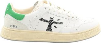 Premiata Ergonomische Sneakers met Vetersluiting - Heren - Sneakers - Wit - 40 EU - Leer - Schoenen