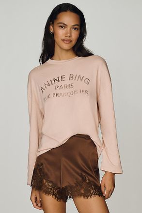 Anine Bing Long-Sleeve Melrose Tee