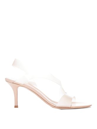 Gianvito Rossi Transparent effect criss-cross sandals