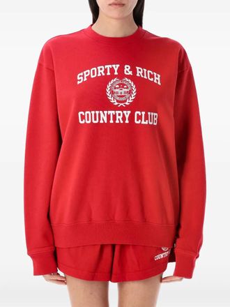 Sporty & Rich Katoenen sweater - Rood