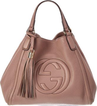 Gucci Pink Lambskin Leather Soho Tote (Authentic Pre-Loved)