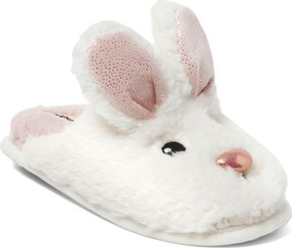 Dearfoams Shay Novelty Easter Bunny Rabbit Scuff Slipper in Muslin at Nordstrom, Size X-Large