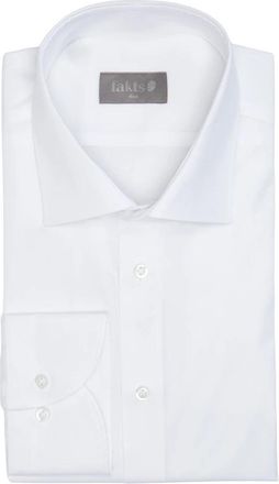 Fakts Slim Fit Business Overhemd - Heren - Zakelijke Overhemden - Wit - 2XL - Katoen - Overhemden
