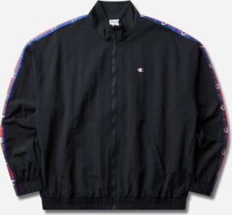 Champion Men s Full-Zip Water-Repellent Track Top Black