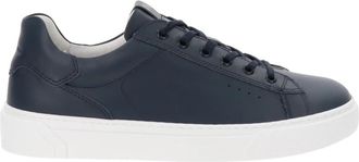 Nero Giardini Leren Heren Fashion Sneakers - Heren - Sneakers - Blauw - 41 EU - Leer - Schoenen