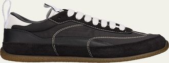 Alexander McQueen EC1 Mixed Leather and Nylon Low-Top Trainers