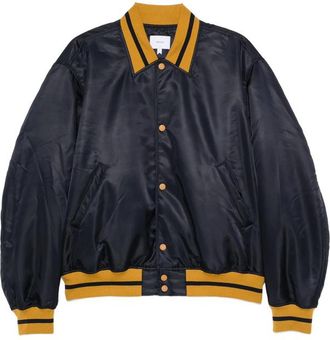 Rhude Logo-patch Striped-trim Jacket