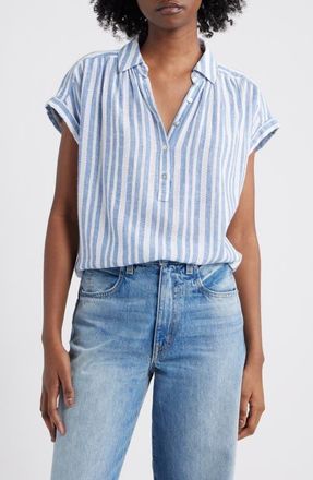 Rails Tuscany Stripe Cap Sleeve Popover Top in Jalisco Stripe at Nordstrom, Size X-Large