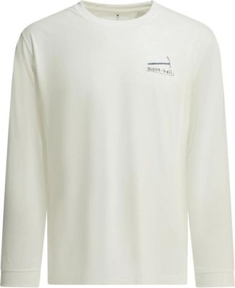 Montbell Maglia a Maniche Lunghe Wickron Mountain Gear - - Tops - Uomo - Bianco - M