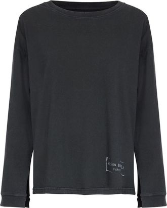 Maison Margiela logo-print cotton sweatshirt - Grey