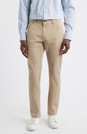 Johnnie-O Atlas Garment Dye Stretch Chinos in Khaki at Nordstrom, Size 38 X 32
