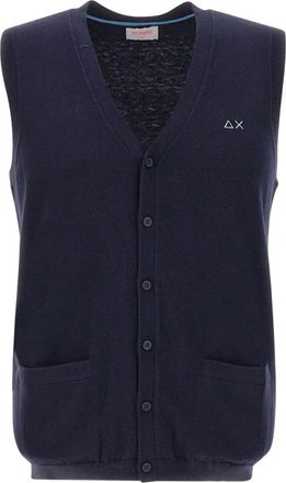 Sun 68 Gilet con scollo a V - Blu